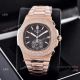 Clone Patek Philippe Nautilus Chronograph Watches Rose Gold and Diamond - Fashion Style (4)_th.jpg